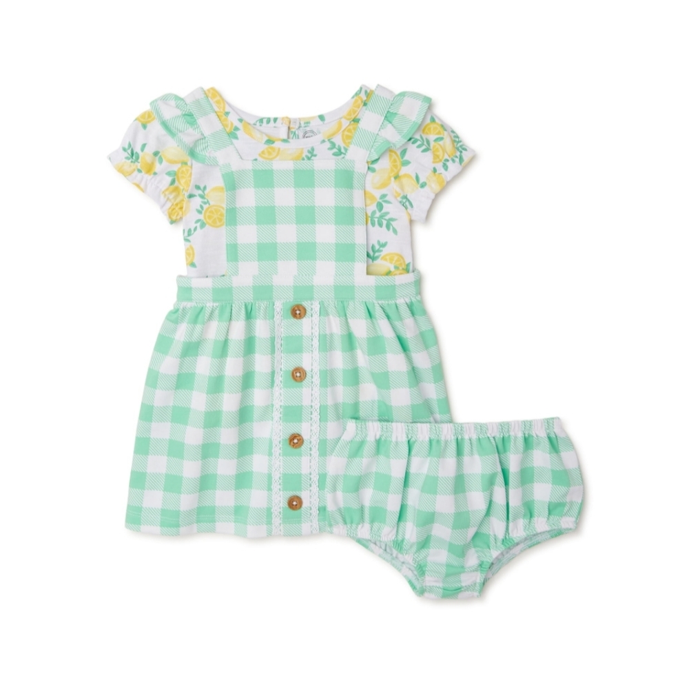 Baby Girls 3pcs Set Green Easter Toddler NWT